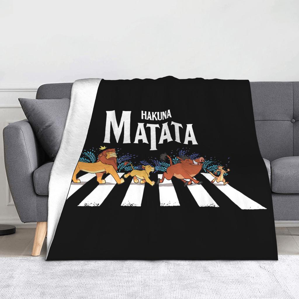 The Lion King Simba Friends Mufasa Blankets Flannel Funny Breathable Throw Blankets for Coverlet Textile Decor