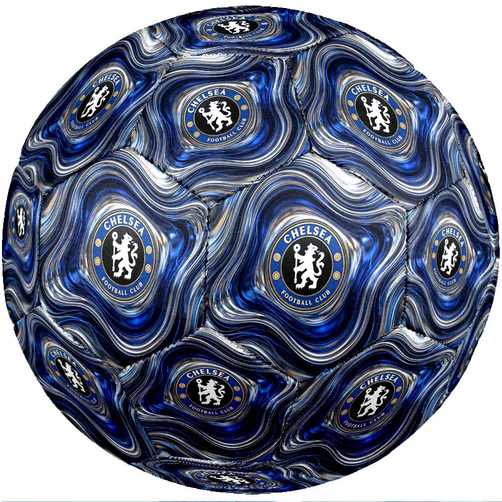 Chelsea FC Theme Soccer Ball Size 5 Soccer Ball Soft Touch Professional Training Football for Outdoor Sports