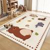Cartoon Animation Imitation Cashmere Bedroom Carpet Living Room Bedside Rug Home Coffee Table Rug Non-slip Cozy Carpet