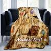 1PC Custom Name Witchcraft Spell Book outdooor Flannel blankets Throw Blanket All-Season Throw Gift Bedspread for Couch, Bed, Camping Holiday Birthday