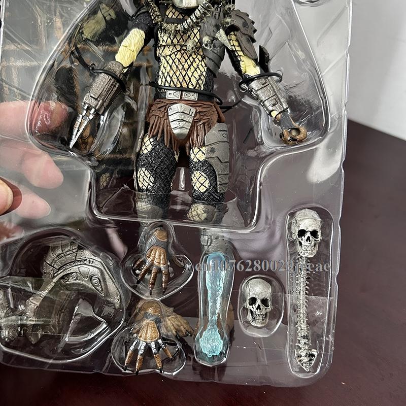 Figura de Acción Depredador Cazador de la Jungla Alienígena Muñeca Modelo Aliens vs Depredador Estatua para Estantería Juguetes Articulados Móviles Regalo para Niños