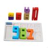 Number Building Blocks Wooden Puzzle Toy Teaching Aid 1-10 Digital Toys Balance