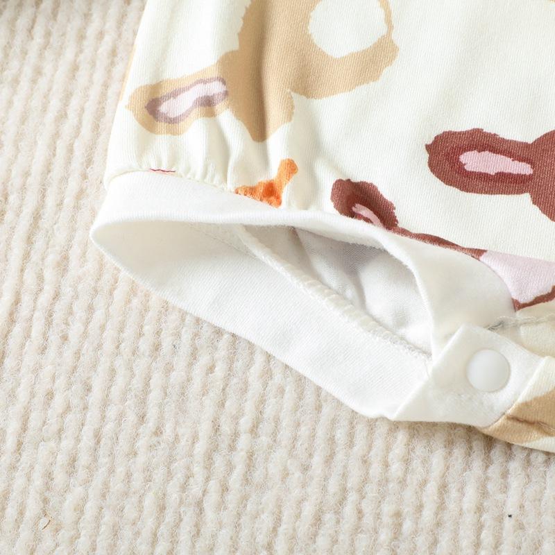 Baby Girl Jumpsuits Short Sleeve Bodysuits Summer One-piece Easter Cute Cartoon Print Cotton Newborn Baby Girl Clothes 0-24M