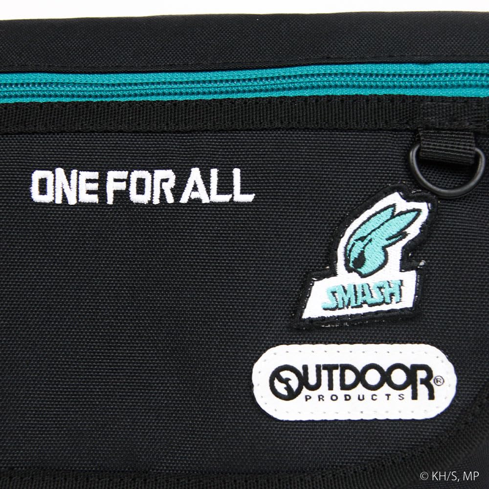 Hero Academia x OUTDOOR Flap Shoulder Bag with Can Badge ODHA02 Turquoise [My PRODUCTS]