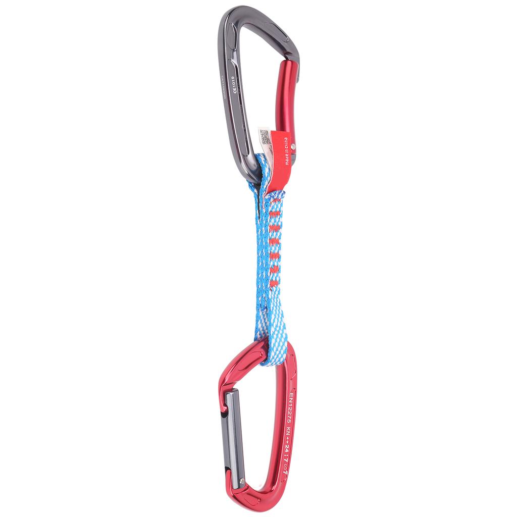 CAMNAL Outdoor Climbing Quickdraw Set Straight Gate and Bent Gate Carabiner 27CM