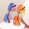 Versatile UV Protection Sun Glasses Large Frame Pink Hippie Glasses  for Women & Men