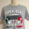 Used NFL Super Bowl LIX 2025 Eagles Chiefs T-Shirt