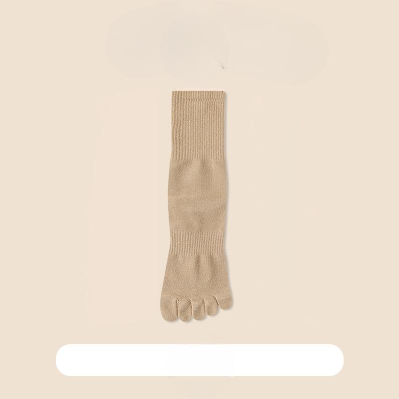 

Five-fingered Socks for Men, Mid-calf Cotton Socks for Autumn and Winter, Sweat-absorbing Long Socks for Sports, Long-calf Split-toe Socks 1 pair