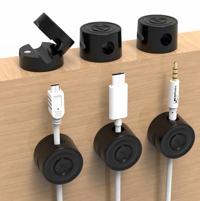 Clip Magnetiche per Cavi, Organizzatore di Cavi, Gestione Cavi da Scrivania, Supporto per Cavi del Telefono, Clip per Cavi da Scrivania