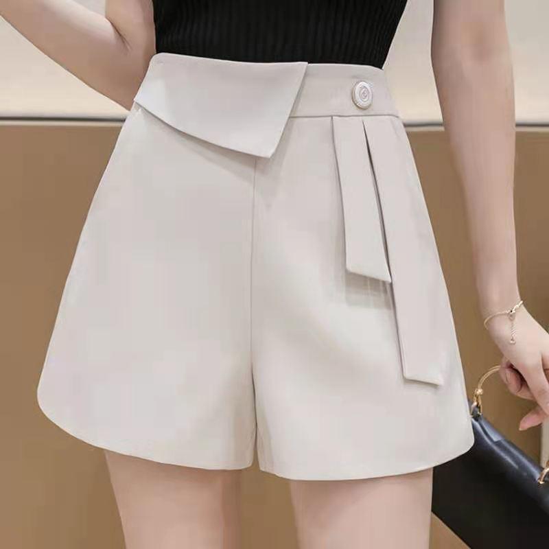 

WTEMPO летние женские шорты для костюма, тонкие модные узкие шорты, свободные широкие шорты, повседневные шорты, костюм, шорты 2XL абрикосовый