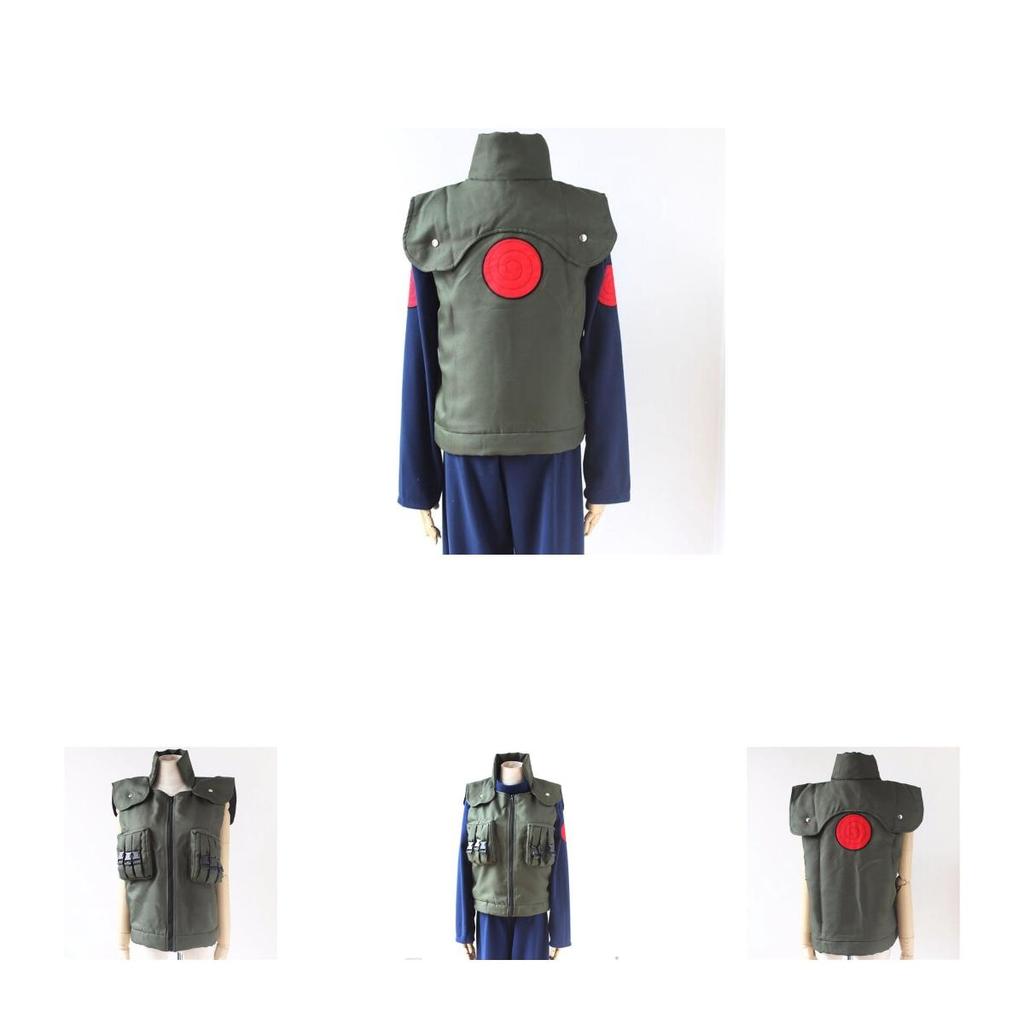Hoogwaardig anime Naruto cosplayvest van Hatake Kakashi, Hokage, voor de ultieme fans.