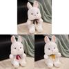 Rabbit Tie Bow Plush Toy Cartoon Stuffed Animal Doll Cute Kids Birthday Gift