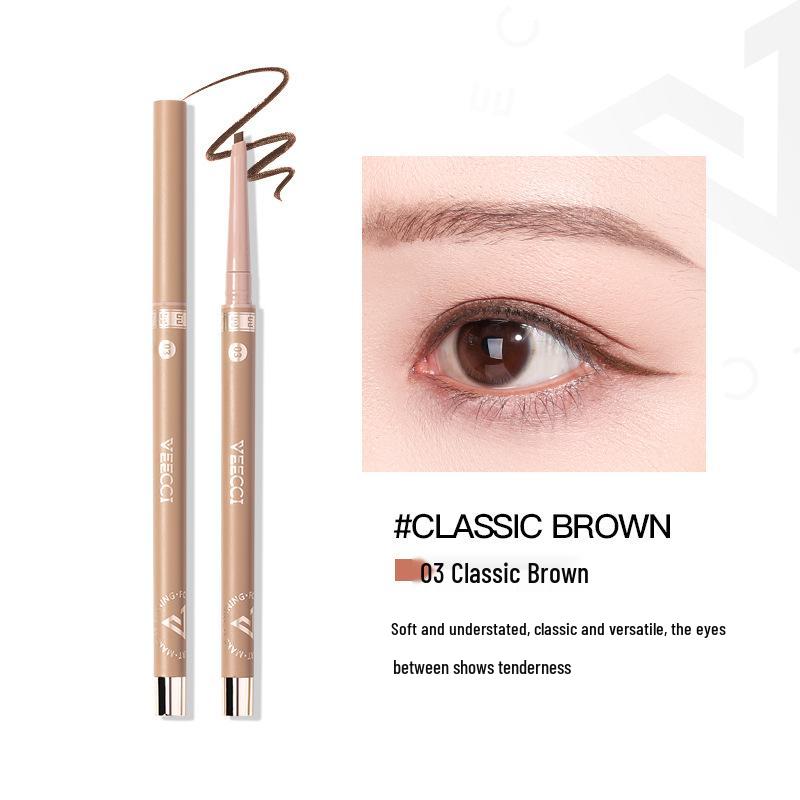 

VEECCI Водостойкий Выдвижной Карандаш-гель для подводки глаз и бровей, Стойкий, Не размазывается, Ультратонкий.