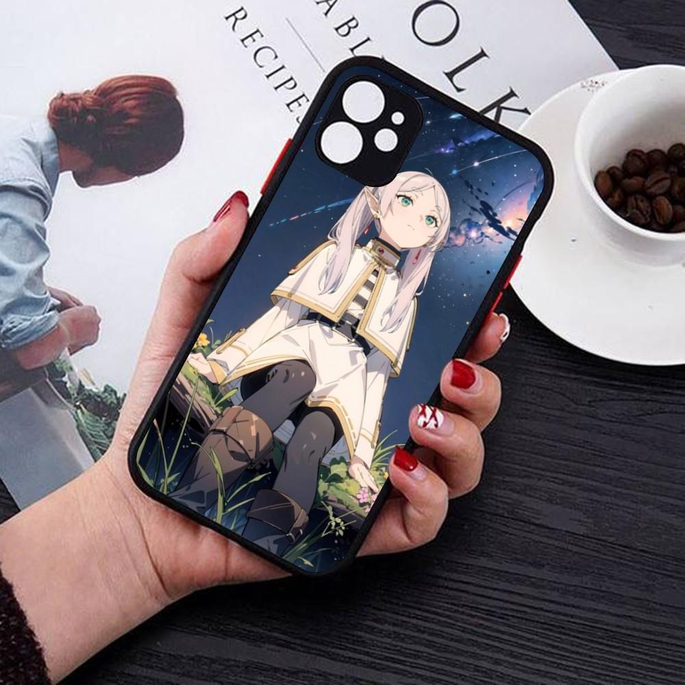 Hot Japan Anime Comics Frieren Phone Case For IPhone 14 11 12 13 Mini Pro Max 8 7 Plus X XR XS MAX Translucent Matte Cover