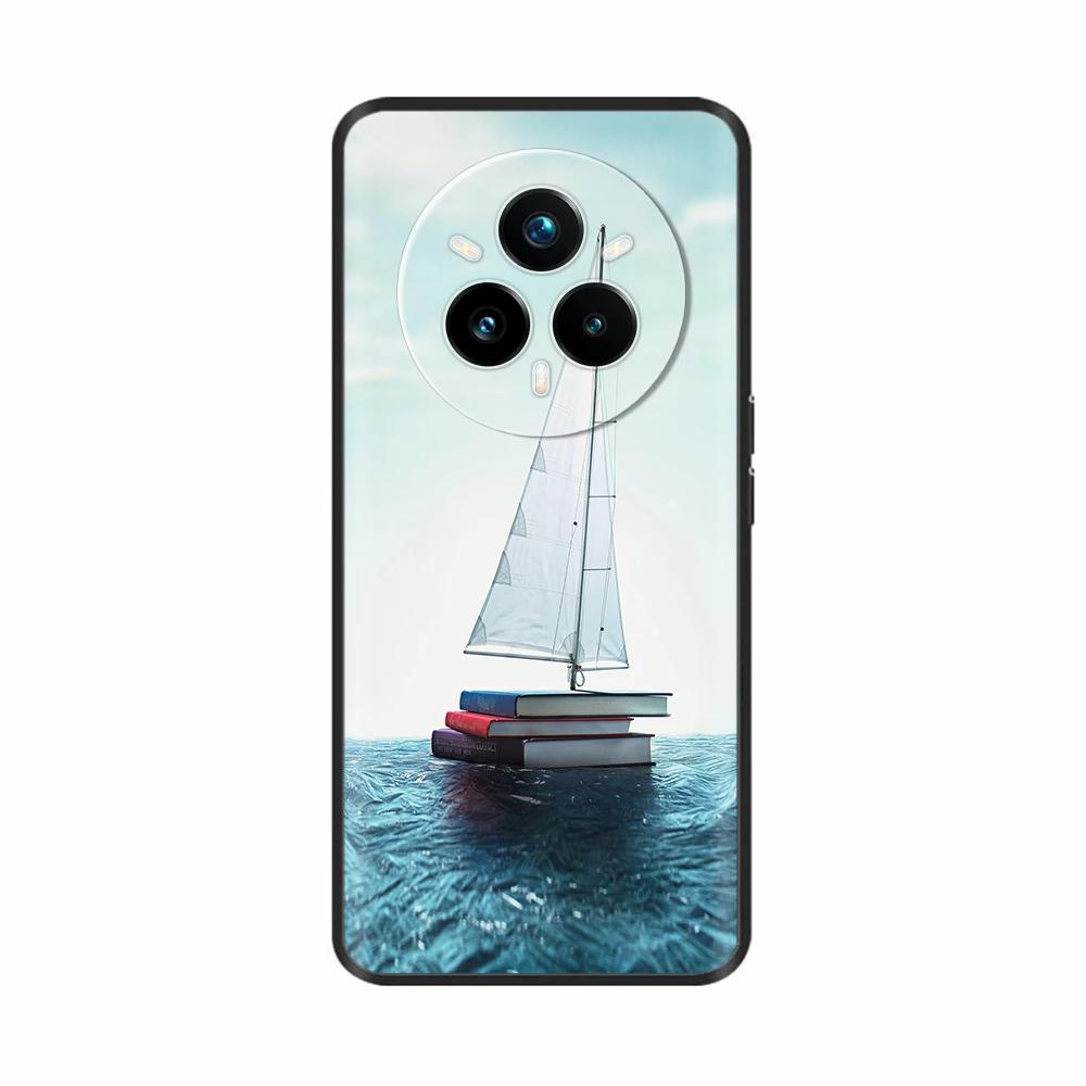 Für Realme 14 Pro Plus Hülle Rückseite Girly Mode Herz Blume Malerei Weiche TPU Hülle Fundas Für Oppo Realme 14 Pro+ Hüllen