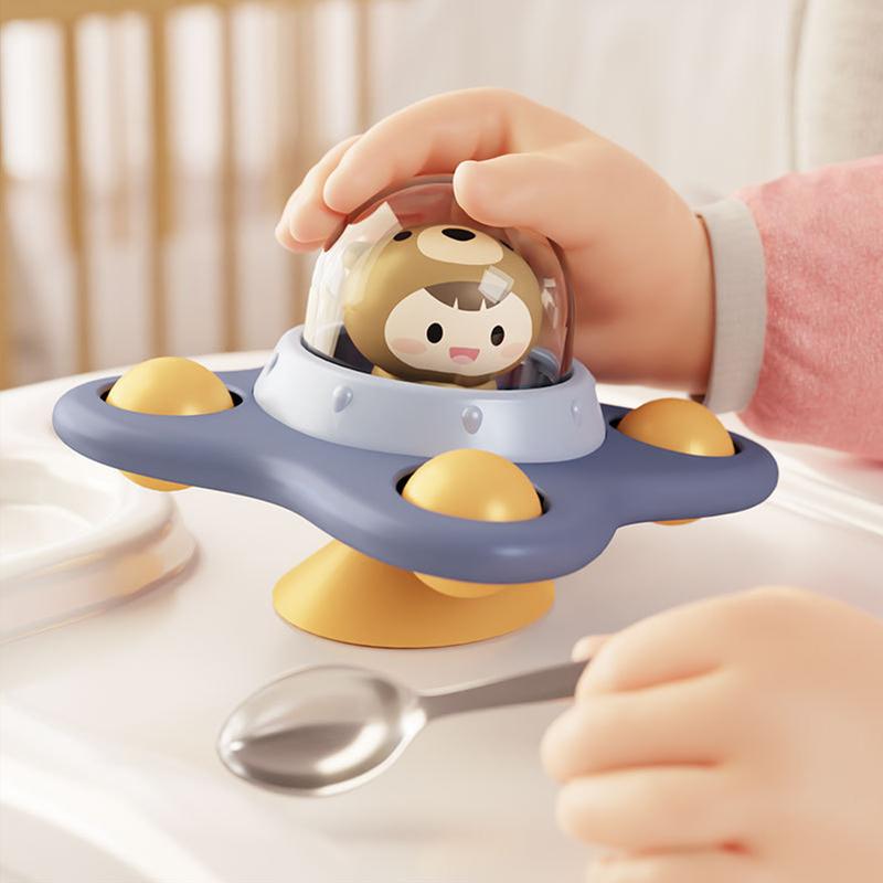 Baby Cartoon Sea Animal Spinners Toy Bath Toys Game for Kids ABS Suction Cup Spinning Top Hand Fidget Gyro Stress Reliever