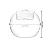 6/12Pcs Transparent Round Hollow Glass Candle Holder Christmas Wedding Banquet Bar Party Wax Holder Candlesticks Home Decoration