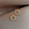 Compact Bow Earrings, Fashionable And Versatile Earrings, Exquisite Women'S Daily Accessories.