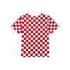 Vans Checkerboard Letter Print Short Sleeve T-Shirt Men Tops Red VN0A54IDY0W