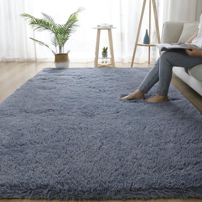 Alfombra grande gris para sala de estar, alfombra para el suelo de la mesa de centro, 160x230, alfombras de pelo largo para habitación de niños y dormitorio