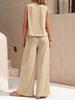 2026 Summer Women's Versatile Cotton Two-Piece Set: Trendy European & American Loose Pullover with Round Neck