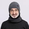 Neck Warm Hat Scarf Set Thick Ear Protection Hat Casual Knitted Beanie Hat  Winter