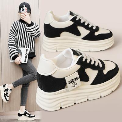 W3681 nieuwe board schoenen zomer en herfst kleurafstemming binnenhoogteverhoging dikke zool slijtvast student veelzijdig ademend college stijl