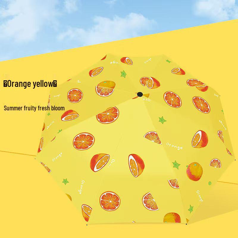 Fully Automatic 24-Rib Folding Umbrella: Large, UV-Resistant, Sun & Rain Protection with Custom Logo Options