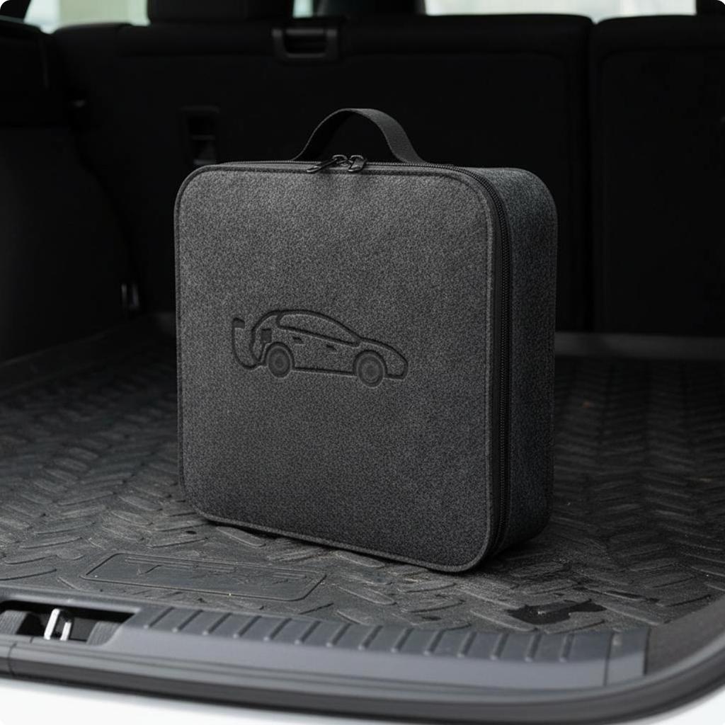 Electric Charging Cord Bag Retardant Electric Vehicle Charger Case Car Charger Cord Storage Bag Fire Resistant for Travel