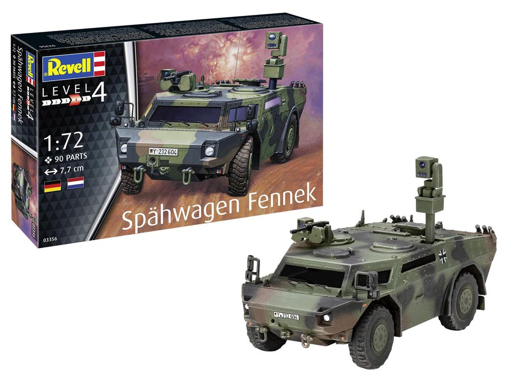 Revell 1/72 scale German Fennec Reconnaissance Vehicle Plastic Model 03356