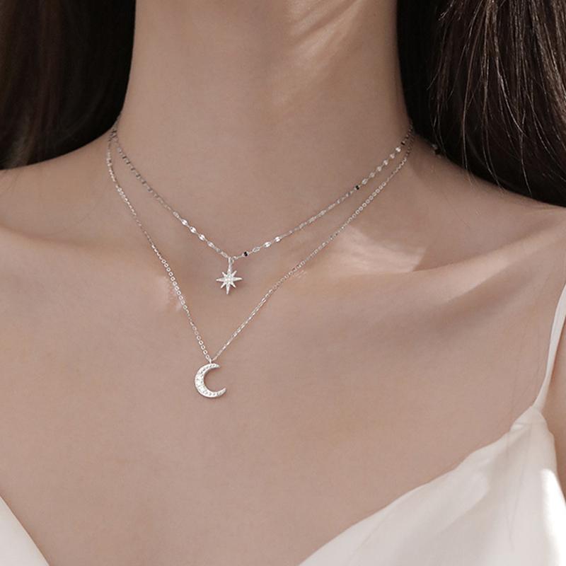 Trendy Fine Gold Color Bowknot Rhinestone Chain Pendant Necklace For Women Temperament Jewelry Shiny Crystal Wedding Gift