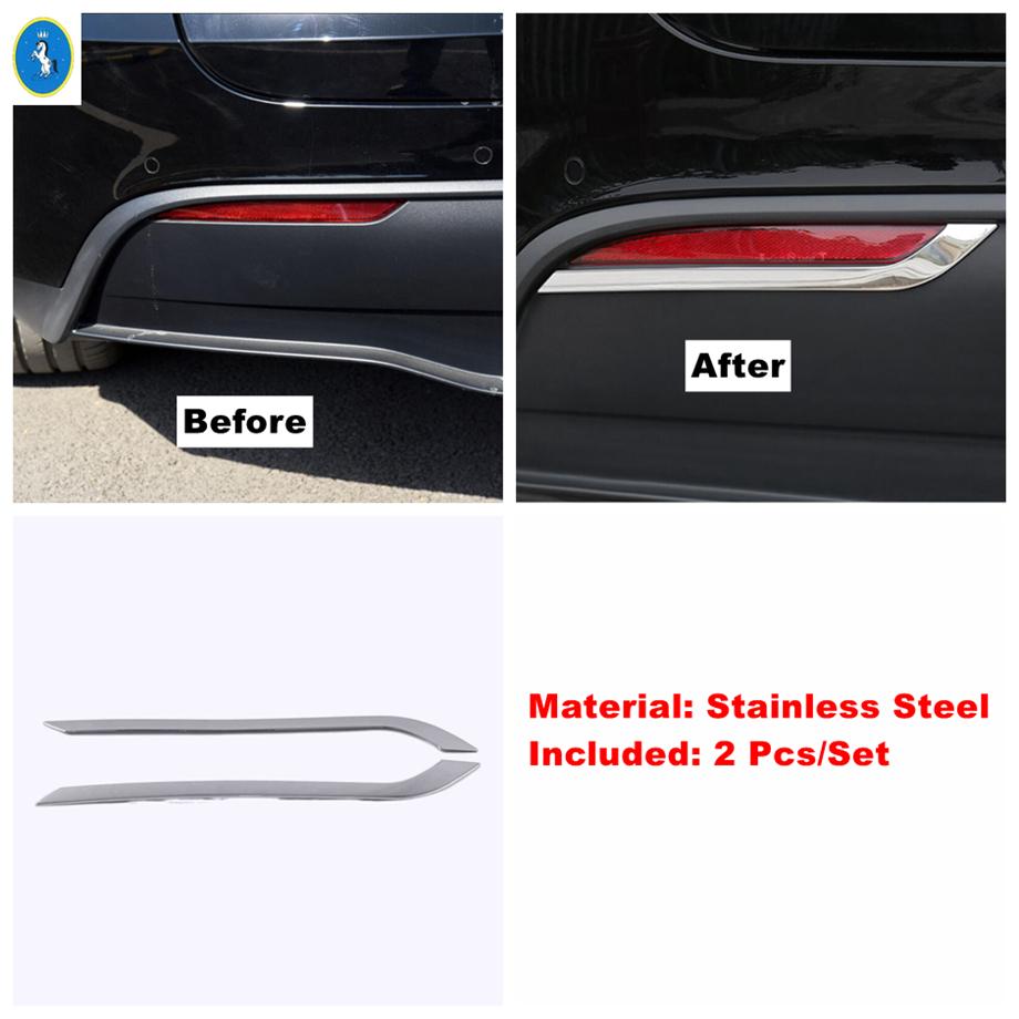 Front Rear Fog Lights Tail Eyelid Eyebrow Back Bottom Bumper Panel Cover Trim For Tesla Model Y  - 2024 Exterior Accessories