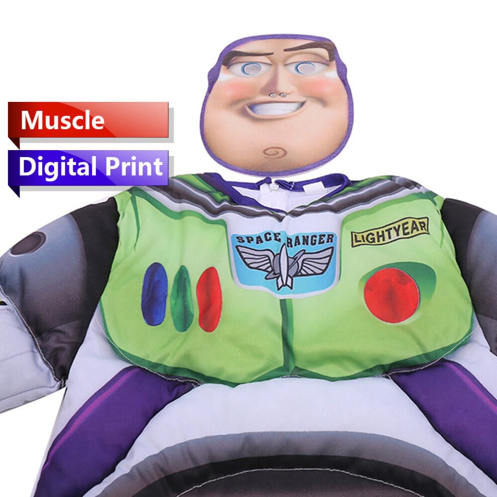 (L (10-12 años)) Disfraz de Halloween Cosplay de Buzz Lightyear de la Gama Espacial para Niños