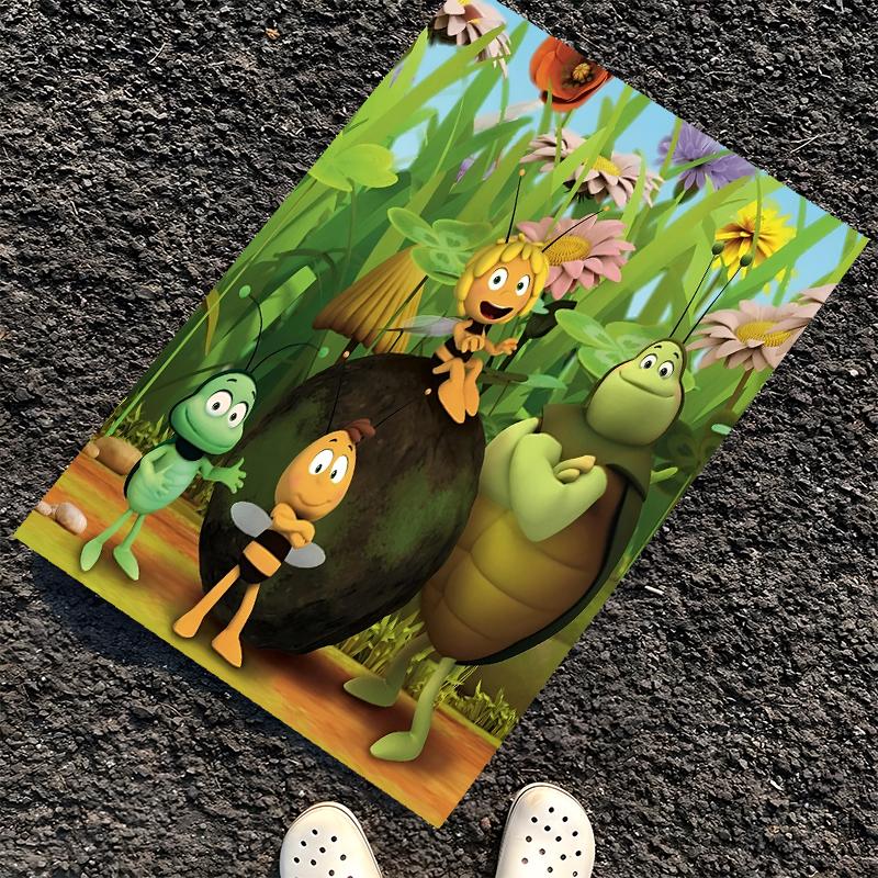 Maya the Bee Printed Carpet, Rug for Office Chair Living Room Bedroom Kitchen Room Decor Gifts.