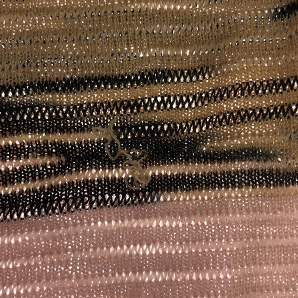 Missoni Made In Italy Wool Blend Border Pattern Long Sleeve Sweater Knit Women Used