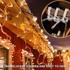 50 Stück Dachrinnenhaken Mini-Kunststoff-Weihnachtslichtklammern Außenlichtklammern Für Weihnachts-Xmas-Dekoration