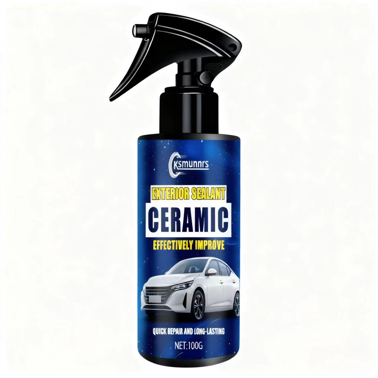 Ksmumnrs Ceramic Exterior Sealant Spray: Quick Car Paint Repair, Hydrophobic & Long-Lasting Protection, Effectively Boost Auto E Paint Cleaner