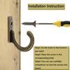 Wall Mounted Hooks Vintage Door Back Wall Hooks Robe Coat Hat Hanger Holders Key Bag Storage Hook Kitchen Bathroom Organizer