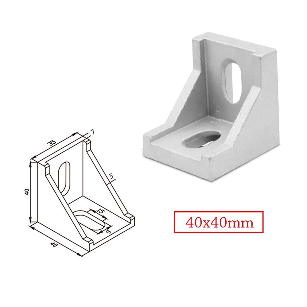 5Pcs/set Fasteners Angle Bracket 90 Degree Corner Support Bracket Durable L-Shaped Connector