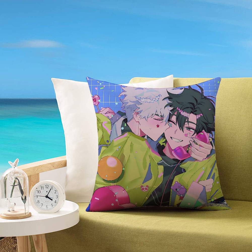 Anime Link Click Pillow Case Cushion Cover Soft Cute Throw Pillow Case For Car Sofa Pillowcase Polyester With Zipper