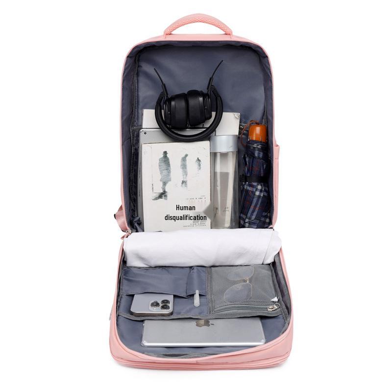 Women's Lightweight Large-Capacity Business Backpack with Shoe Compartment for Travel, Hiking, and Laptop