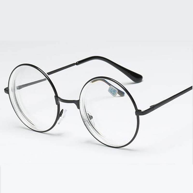 

Round Glasses Woman Men Glasses Retro Myopia Optical Metal Frames 1.56 index lens Prescription Eyeglasses -1.0 -1.5 -2.0 to -6.0 Myopia -0.5