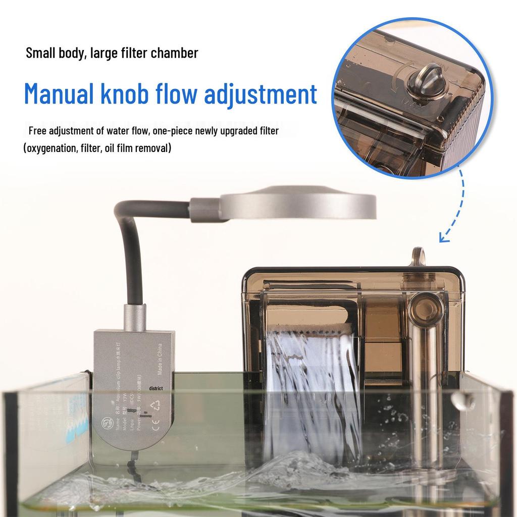 Rizhao Wall-Mounted Slim Waterfall Oil Film Remover & External Fish Tank Filter.