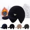Winter Fleece-Lined Beanie Withwith Ear Protection,Thickened Soft Elastic Warm Skullies Caps Ideal for Christma,Halloween,skiing