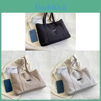 Bolso Tote de Lona para Mujer con Cierre de Cremallera y Bolsillos Internos para Salidas Casuales