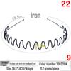 Unisex Invisible Sports Iron Headband - Korean Style Wave Hair Clip.