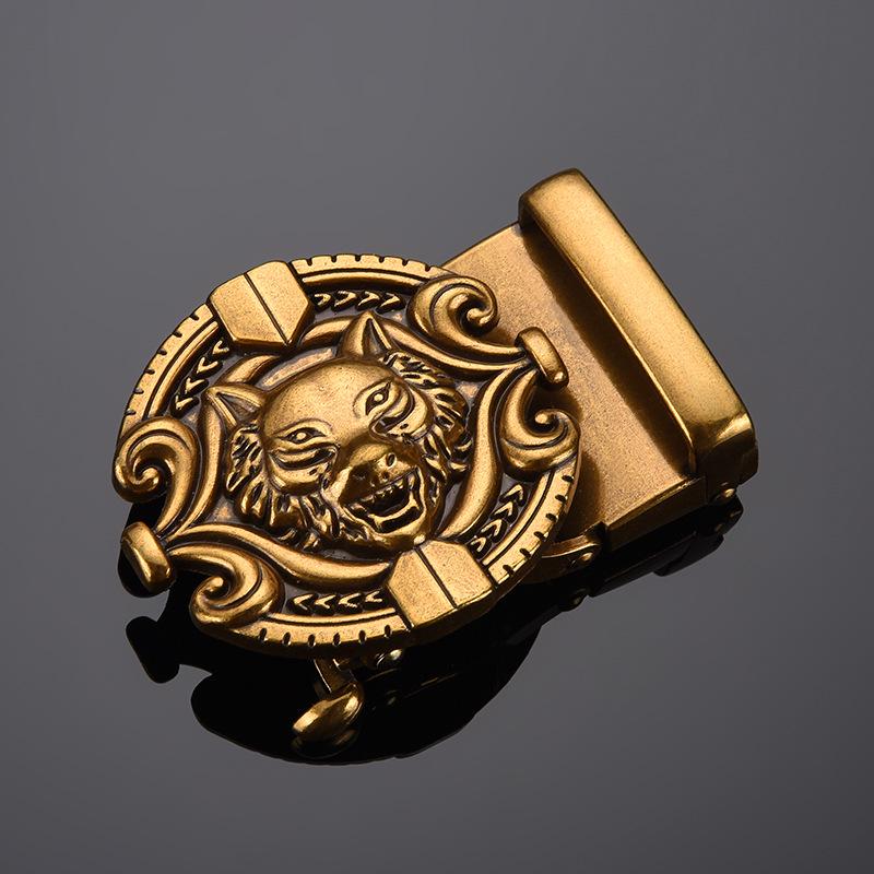 

Чоловічий ретро-шкіряний ремінь з автоматичною пряжкою зі сплаву китайського дракона