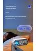 Mini Mirror Alarm Clock Bluetooth Speaker with TF Slot, Colorful Lights, Heavy Bass, FM, Portable Gift Speaker.