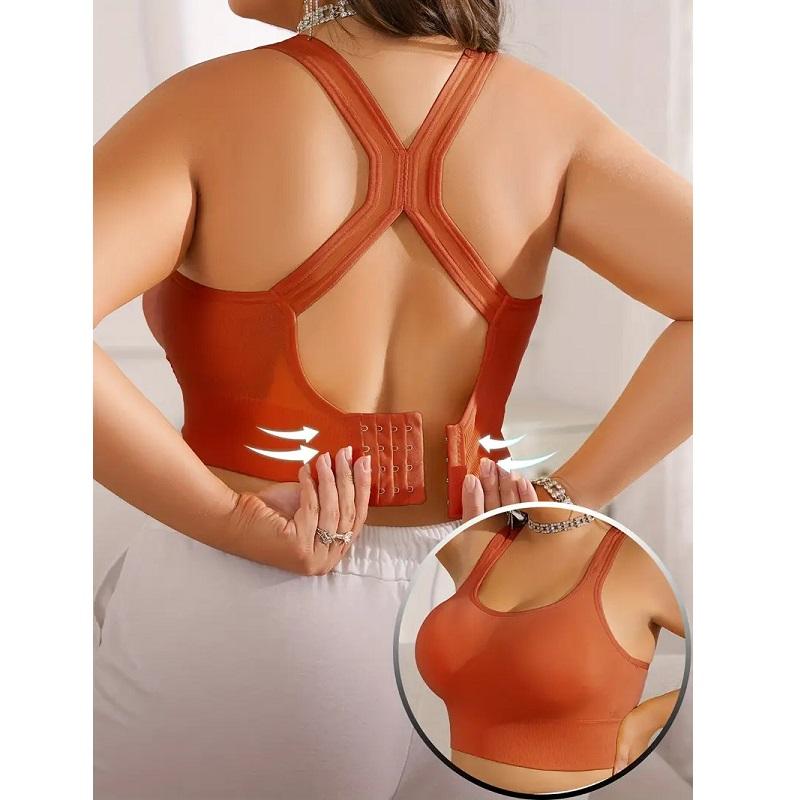 Sport-BHs für Damen Push-up Stoßdämpfend Lauf-BH Große Größen Tank-Stil Bügelfreie BHs Para Mujer Bralette
