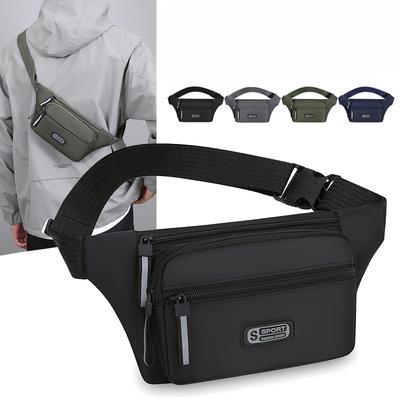 Nouveau Sac de Poitrine d'Affaires Portable de Caisse Multipoches Sportif pour Homme et Femme, Simple Sac Bandoulière Messager pour les Déplacements